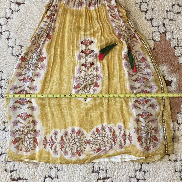 Anthropologie Yellow Floral Goddess Dress - Picture 6 of 12